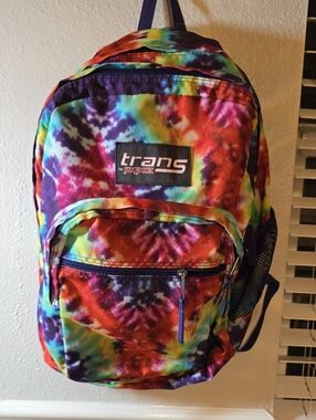 Multi-colored tie Dye Backpack